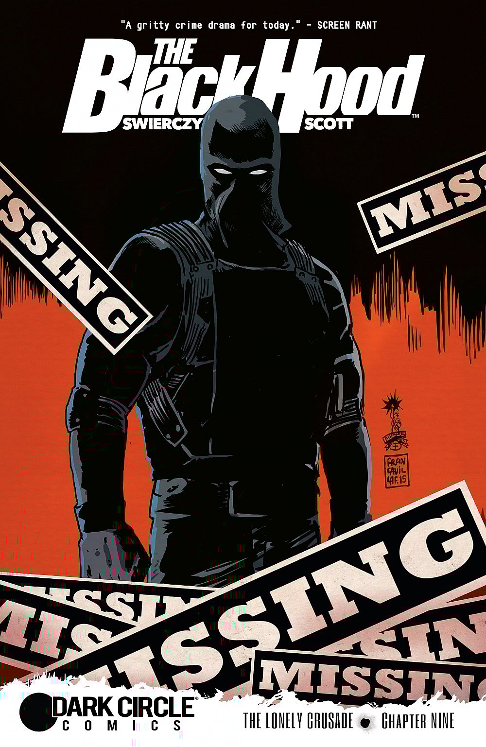 The Black Hood #9 Cover