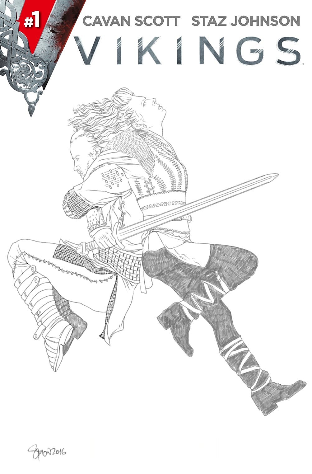 AOD Collectables Store Variant B&W Sketch by Simon Myers