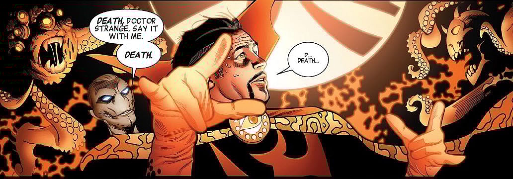The Ebony Maw and Doctor Strange