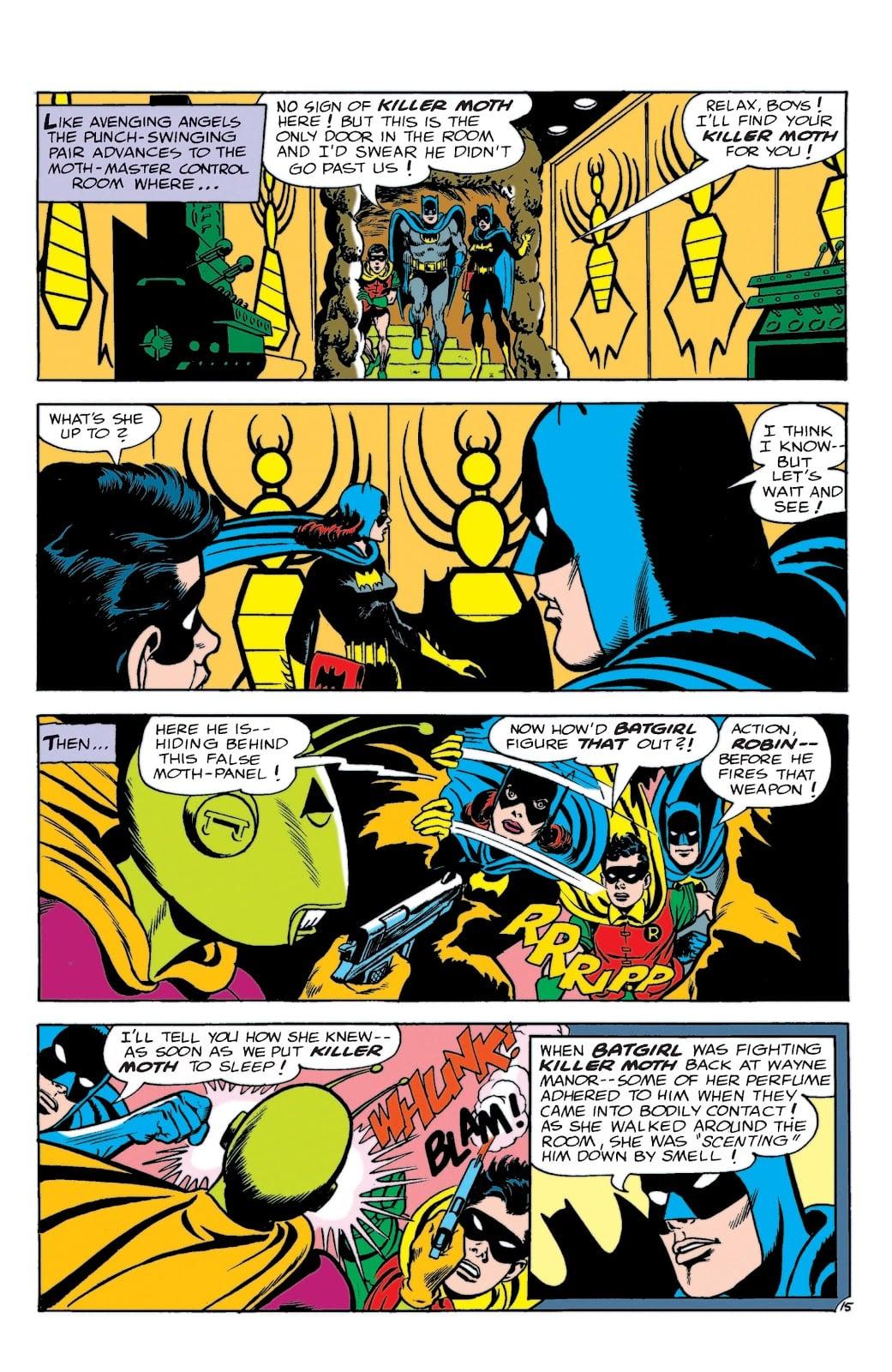 Batgirl finds Killer Moth