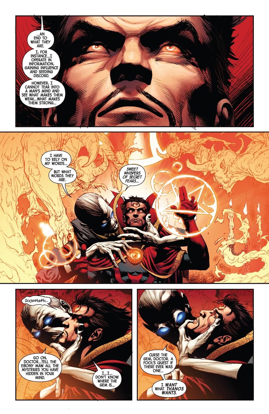 The Ebony Maw and Wong