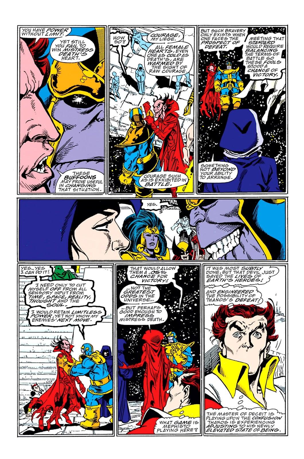 Thanos and Mephisto Infinity Gauntlet