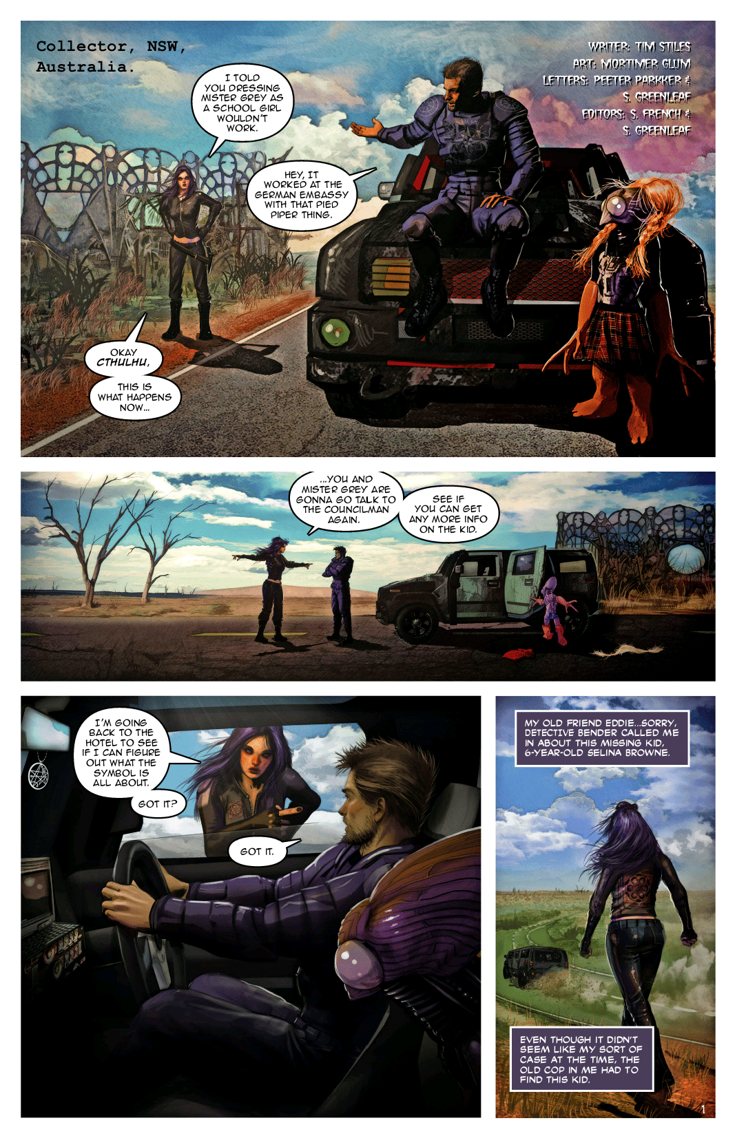 Cthulhu Williams #0 Preview Page