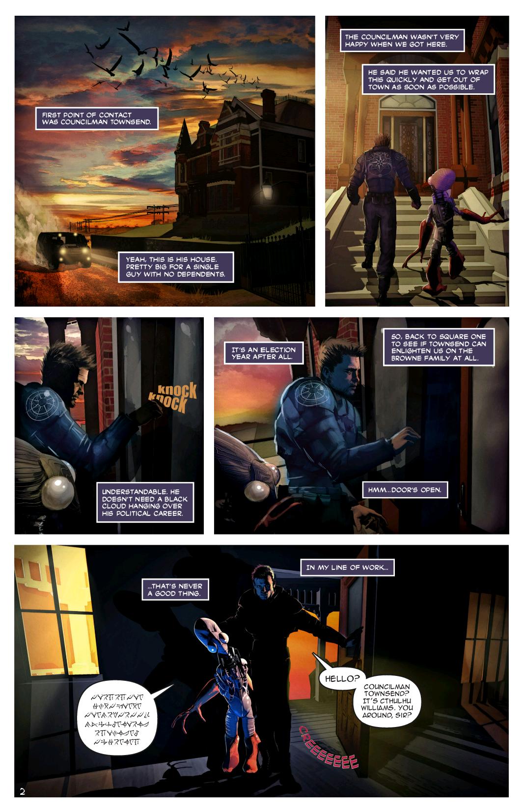 Cthulhu Williams #0 Preview Page