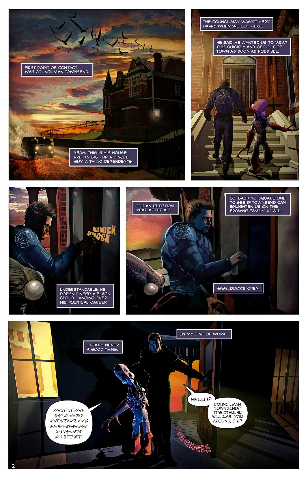 Cthulhu Williams #0 Preview Page