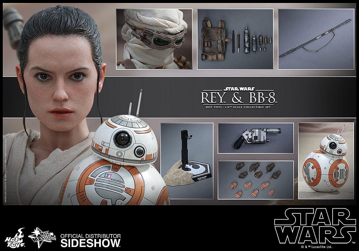 Rey and BB-8 Sixth Scale Figure Set by Hot Toys