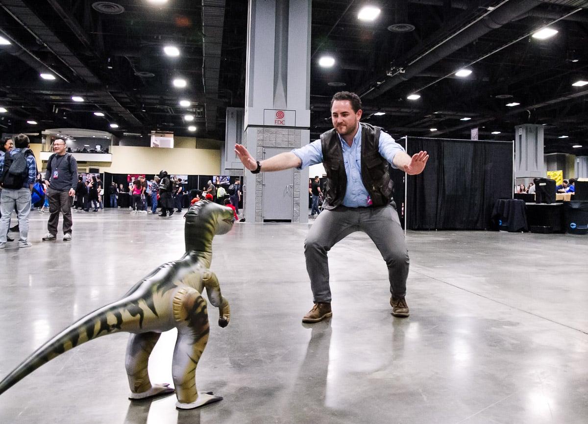 Owen Grady and Blue from Jurassic World