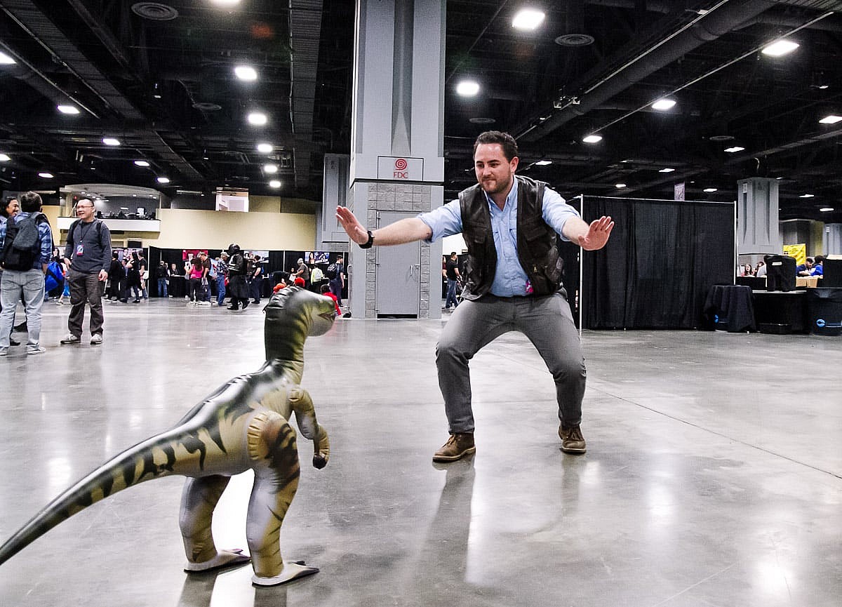 Owen Grady and Blue from Jurassic World