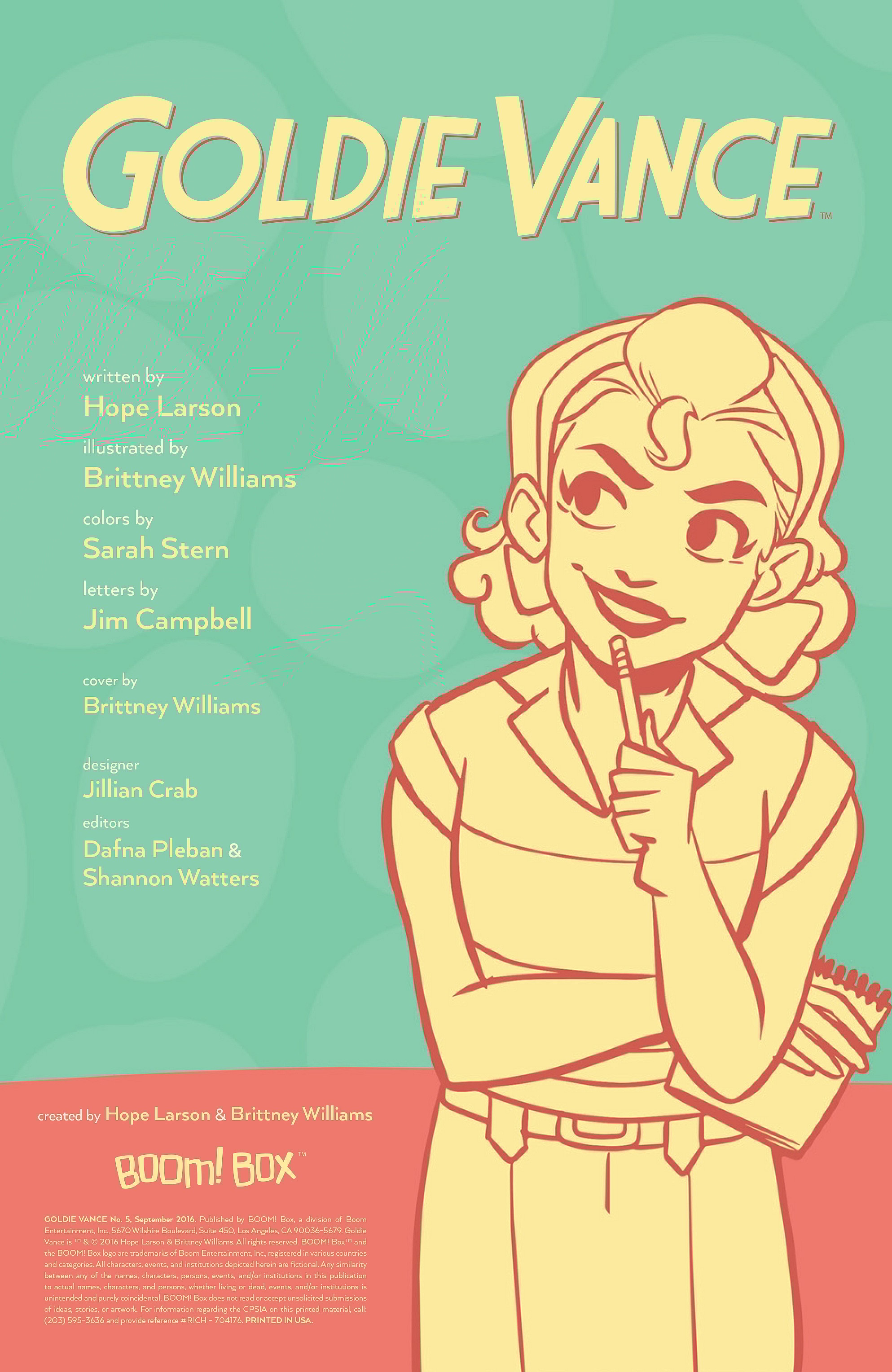 Goldie Vance #5