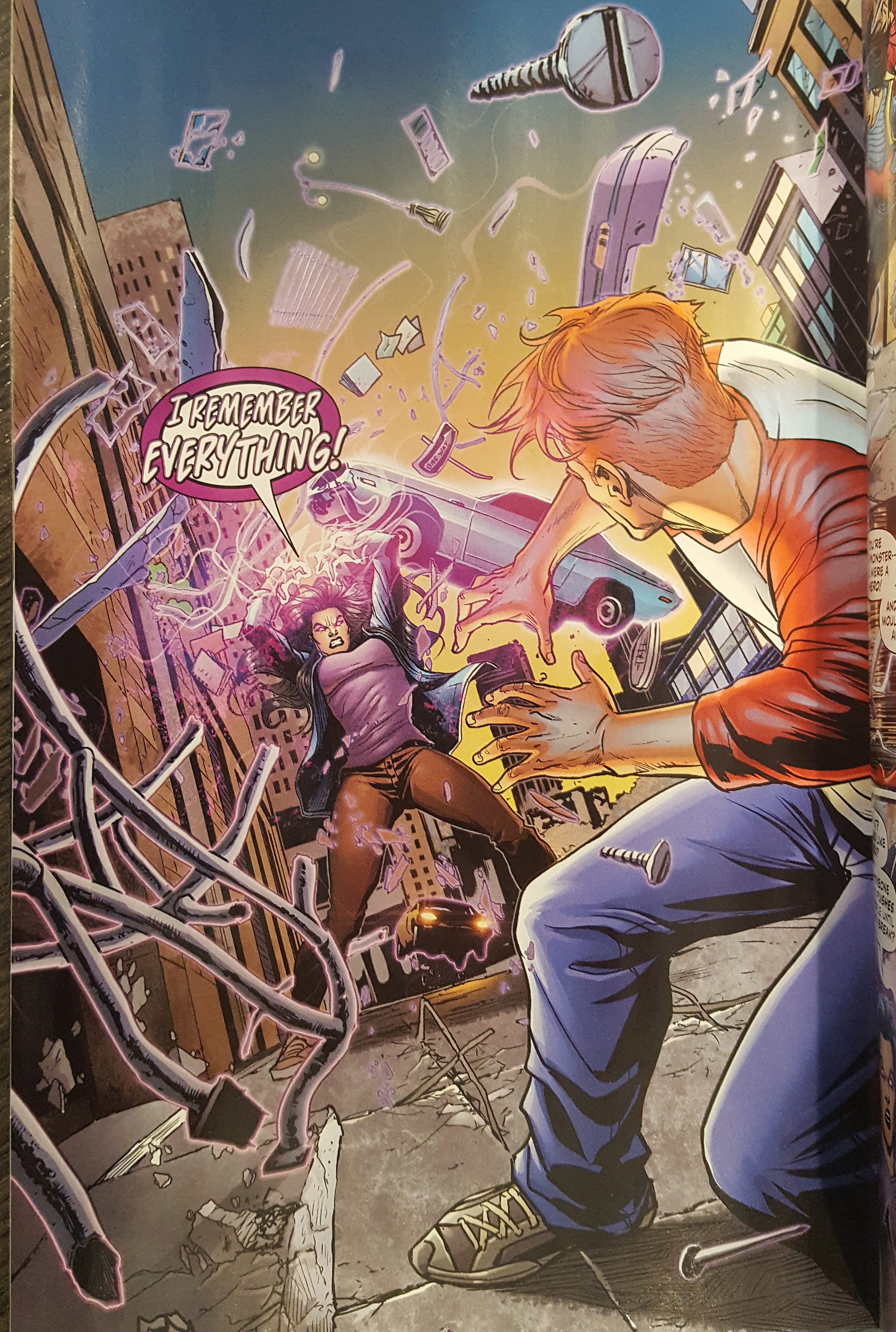 Magenta attacks Wally West Flash Annual #1