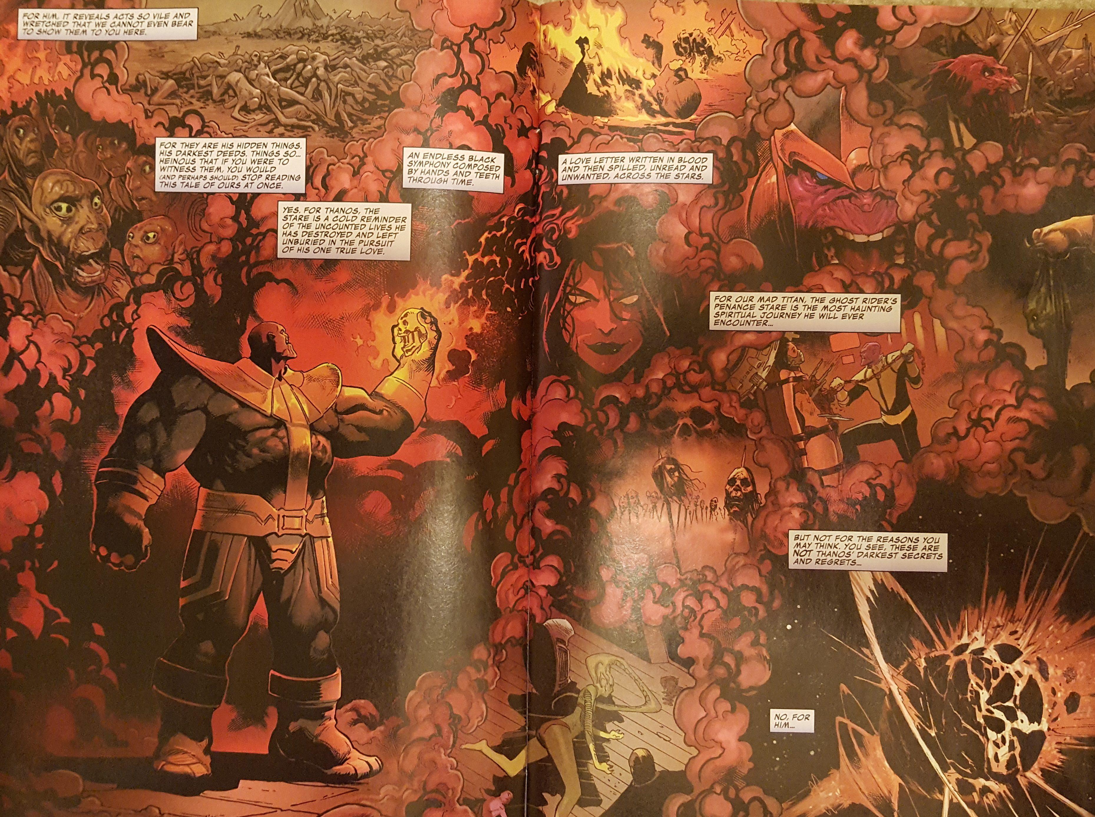 Thanos and Cosmic Ghost Rider