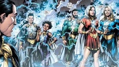 The Shazam Family in "Justice League" - Art by Gary Frank - DC Comics