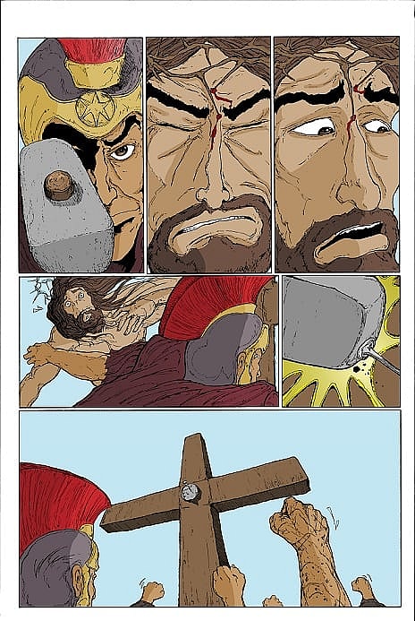 Man vs Rock Colored Page