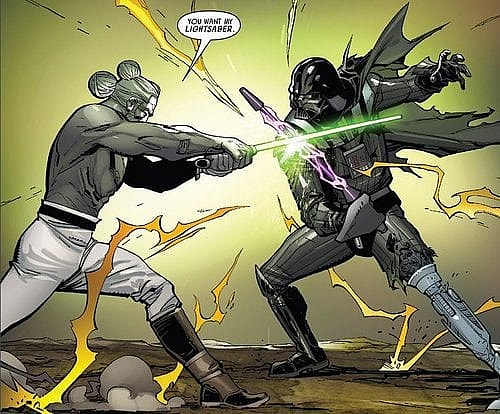 Darth Vader vs Jedi Master Infil'a