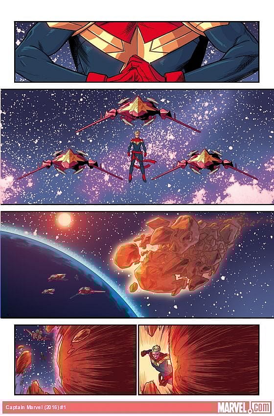 Captain Marvel #1 Preview Page