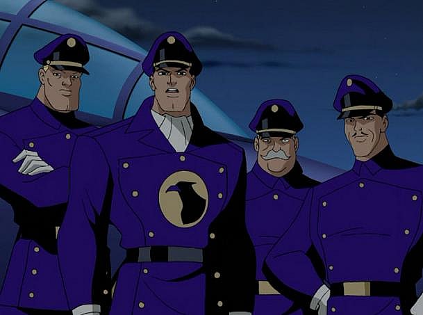The Blackhawk Squadron in "Justice League: The Animated Series" - Warner Bros. Animation