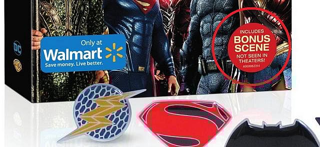 Walmart Justice League DVD