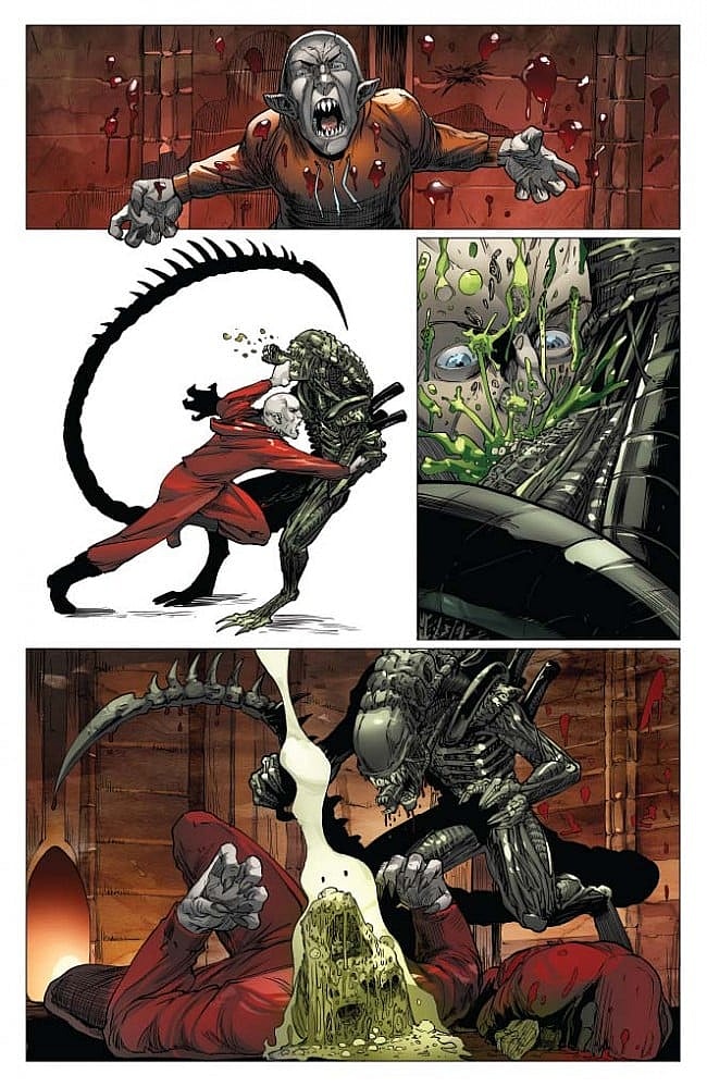 Aliens / Vampirella #1 Preview Page