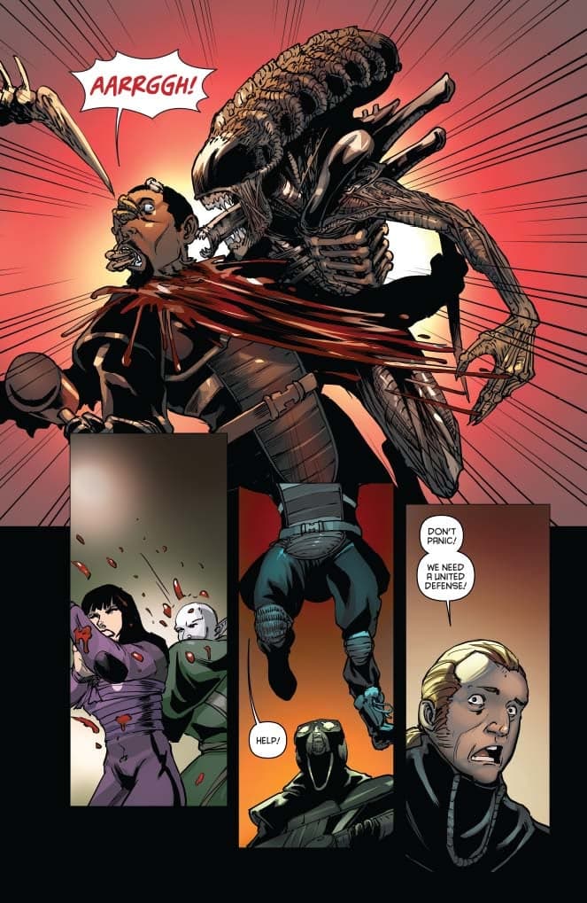 Aliens / Vampirella #6 Preview Page
