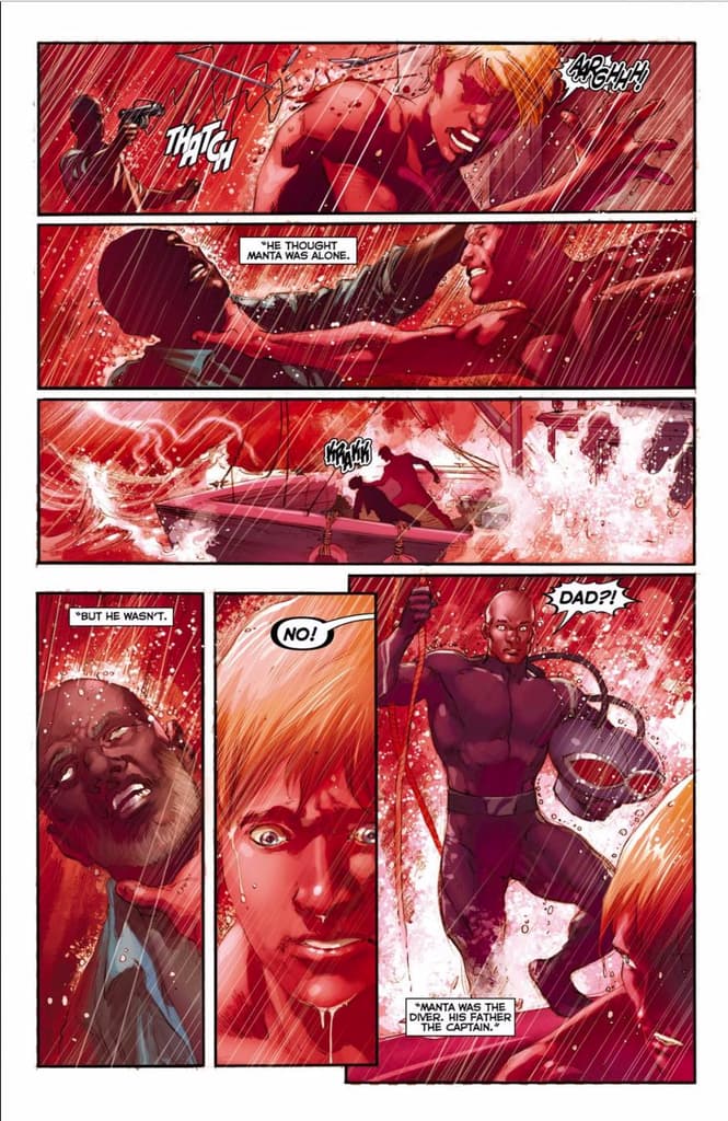 Black Manta and Aquaman - DC Comics