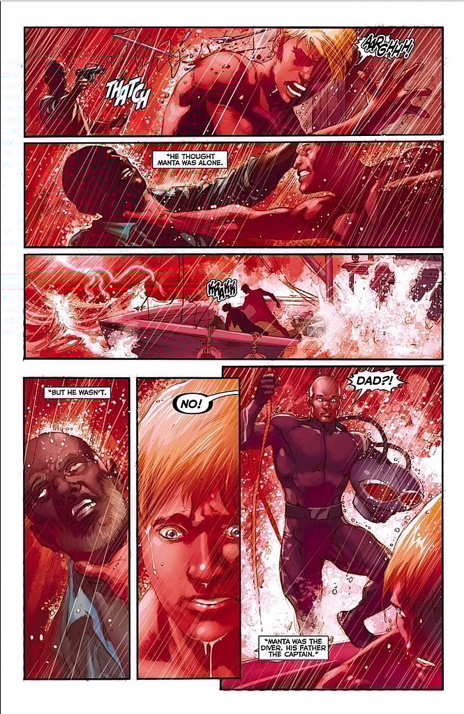 Black Manta and Aquaman - DC Comics