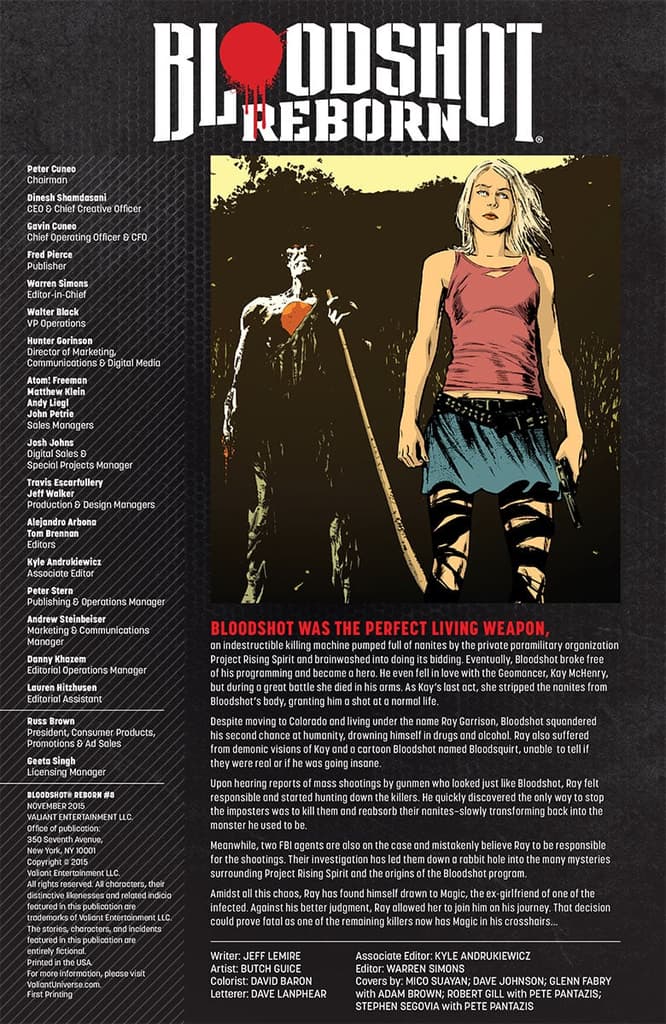 Bloodshot Reborn #8 Preview Page