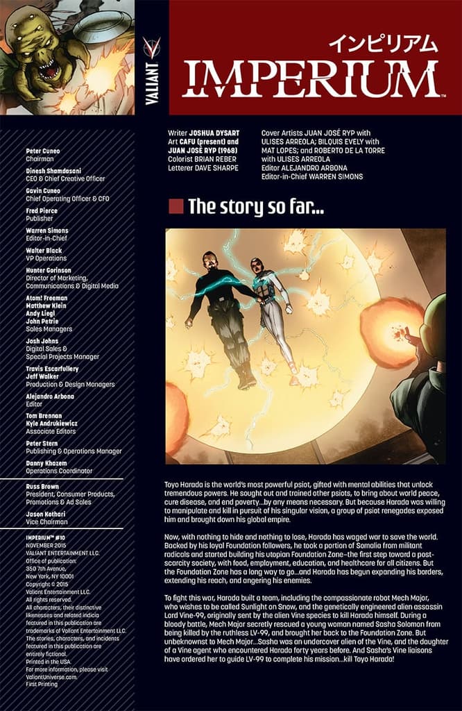 Imperium #10 Preview Page