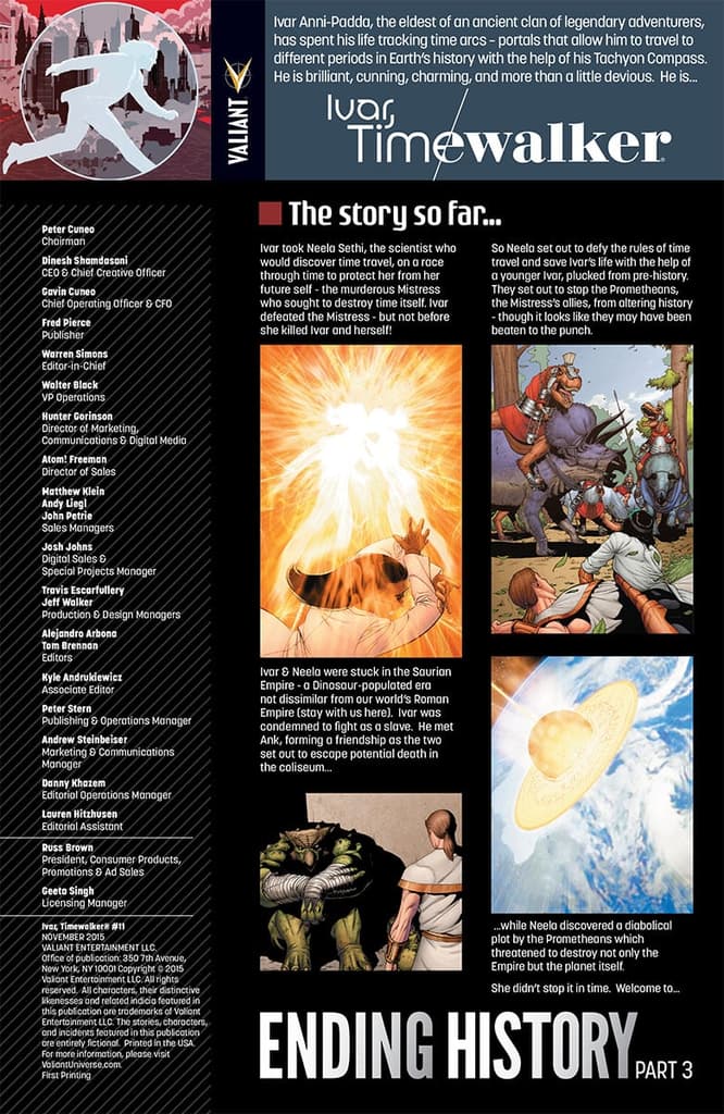 Ivar, Timewalker #11 Preview Page