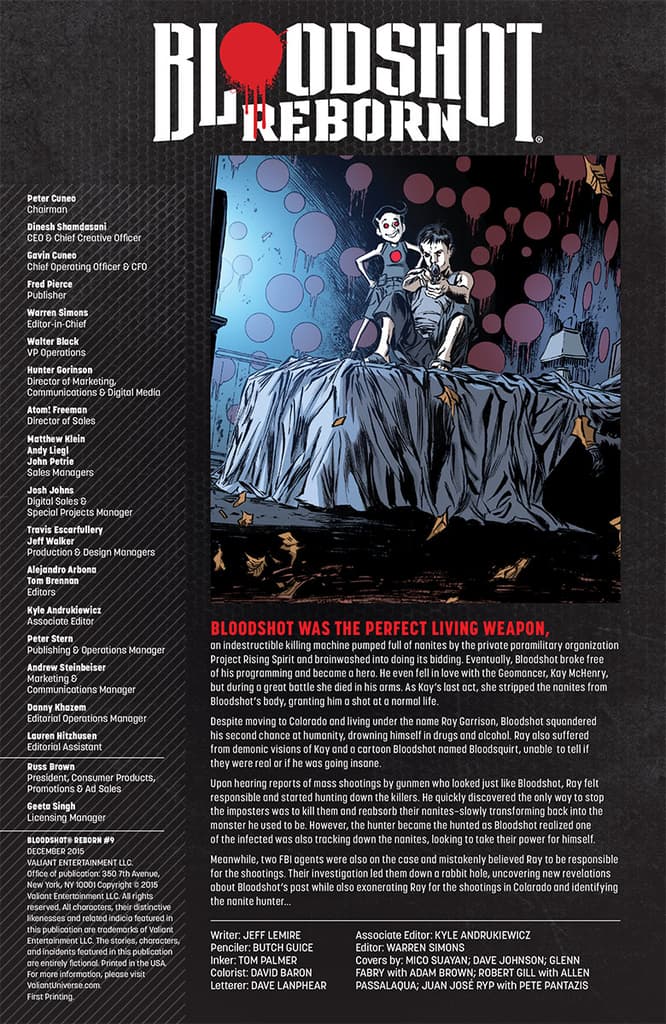 Bloodshot Reborn #9 Preview Page