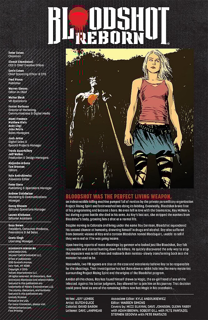 Bloodshot Reborn #8 Preview Page