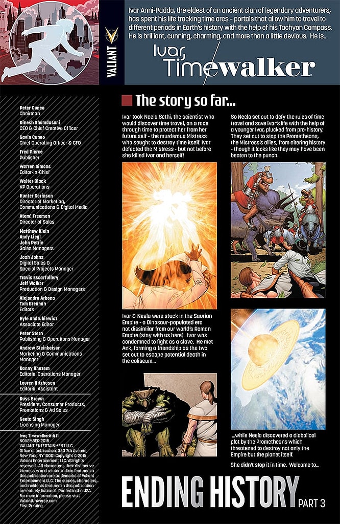 Ivar, Timewalker #11 Preview Page