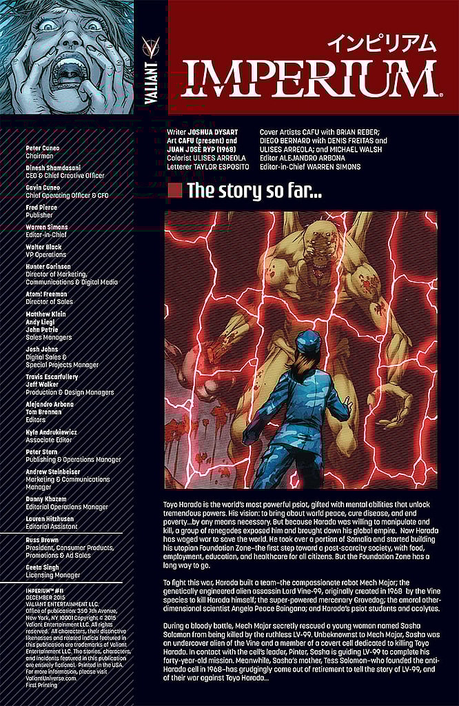 Imperium #11 Preview Page