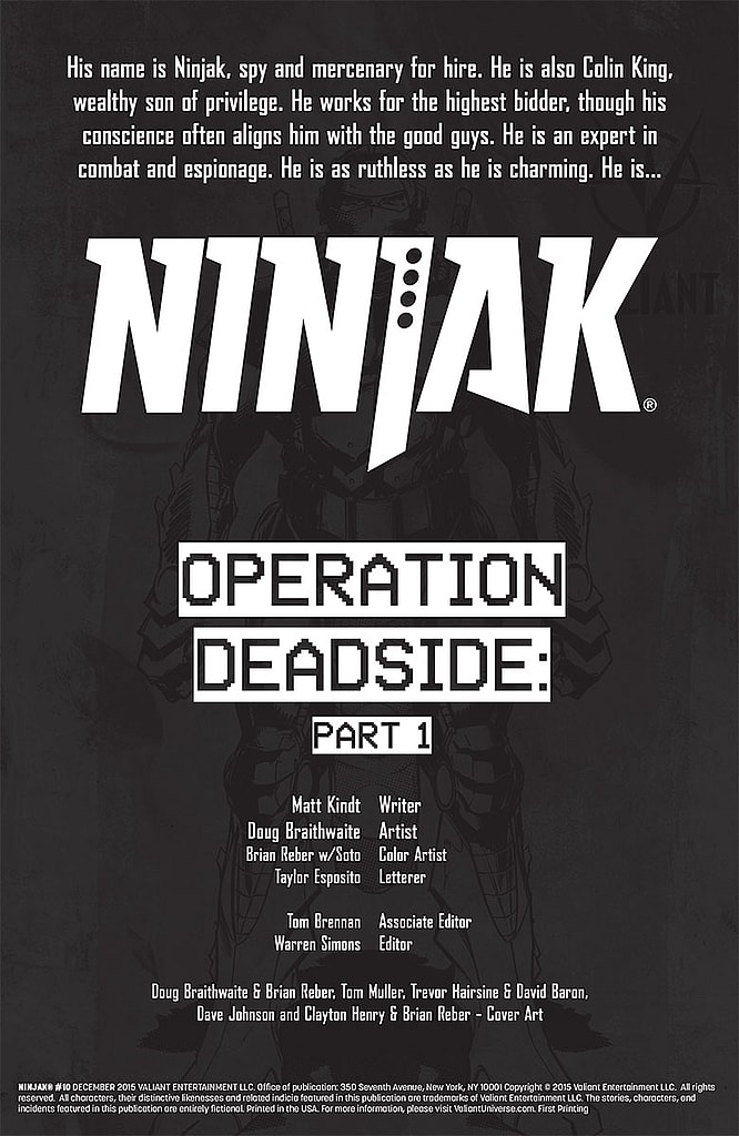 NInjak #10 Preview Page