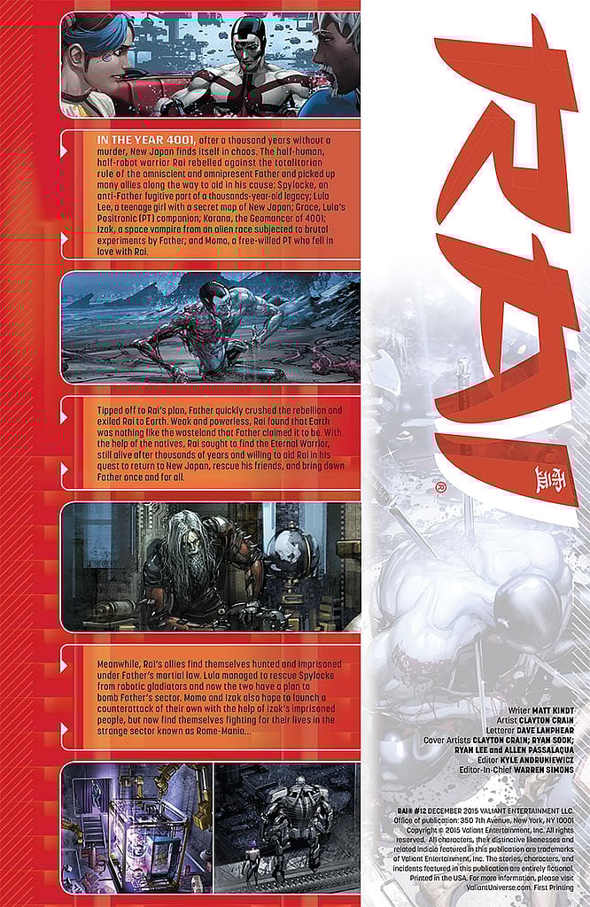 Rai #12 Preview Page