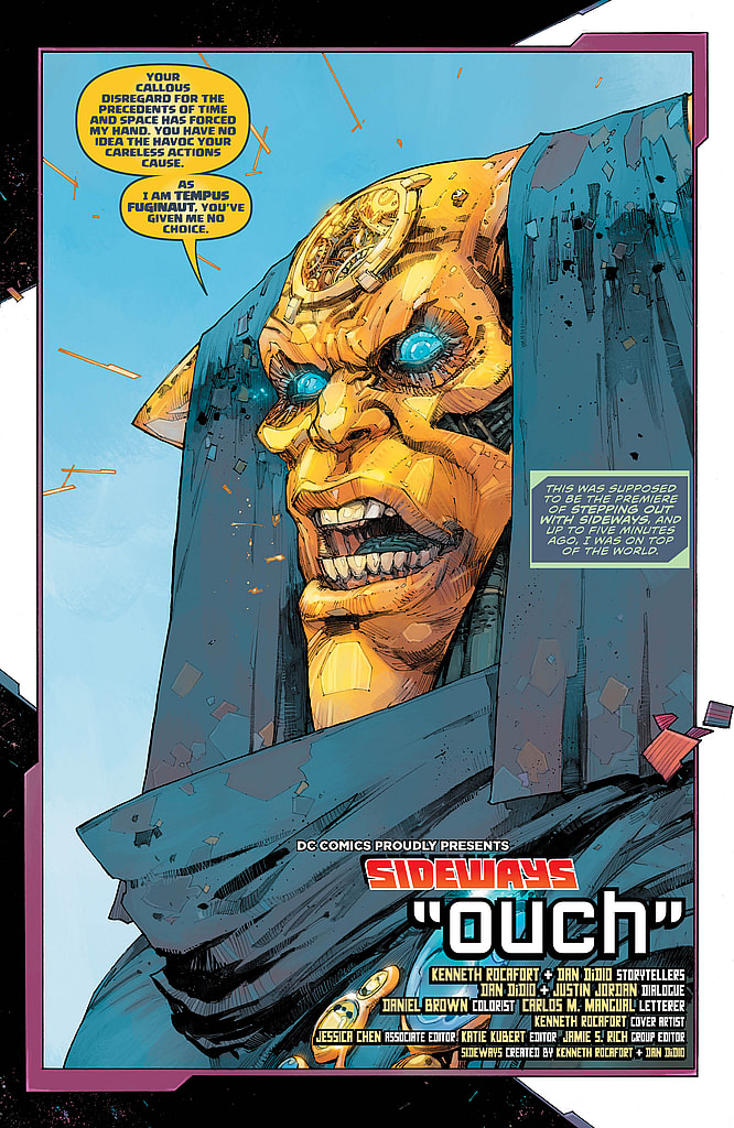 Sideways #2 Preview Page - DC Comics