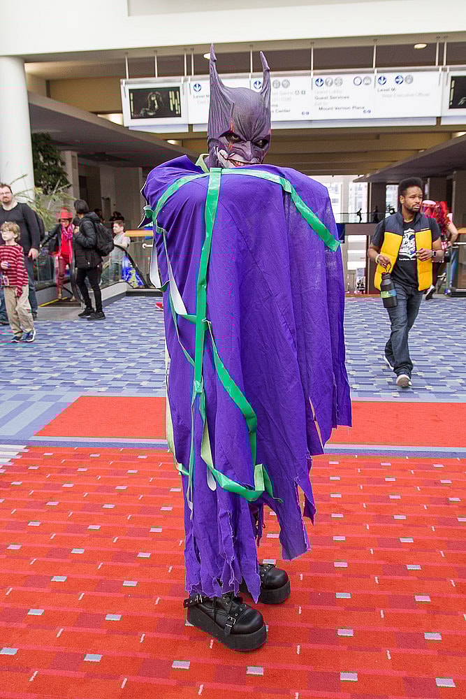 Joker dressed as Batman