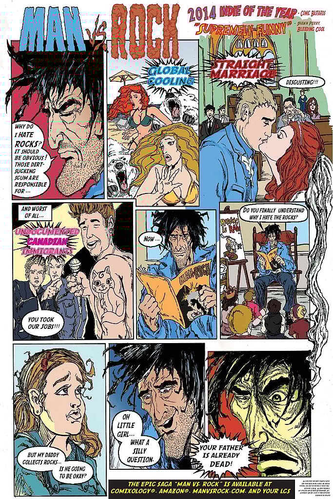 Man vs Rock advertisement