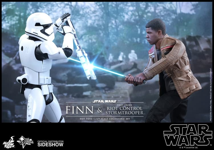 Hot Toys Finn and First Order Riot Control Stormtrooper