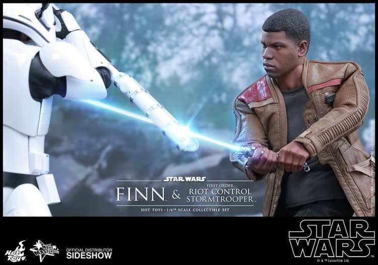 Hot Toys Finn and First Order Riot Control Stormtrooper
