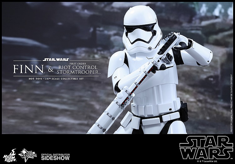 Hot Toys Finn and First Order Riot Control Stormtrooper