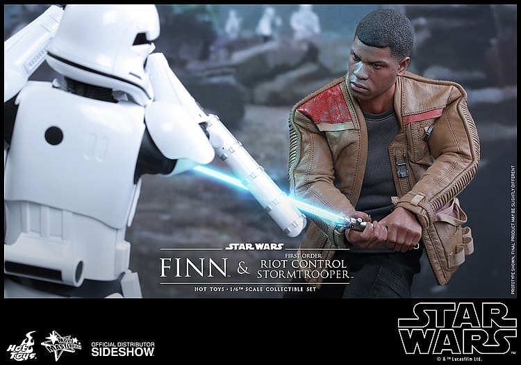 Hot Toys Finn and First Order Riot Control Stormtrooper