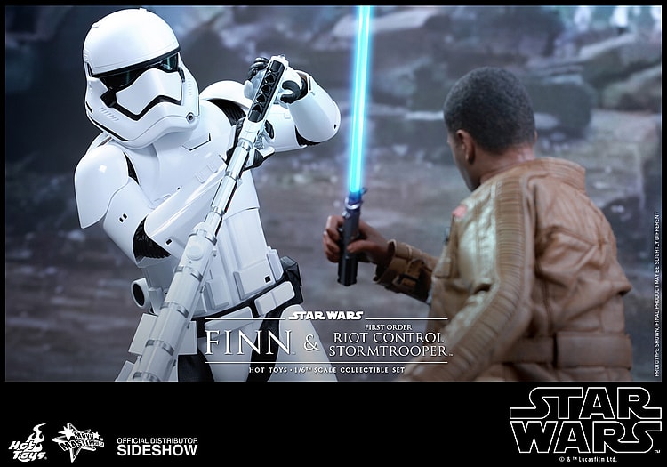 Hot Toys Finn and First Order Riot Control Stormtrooper