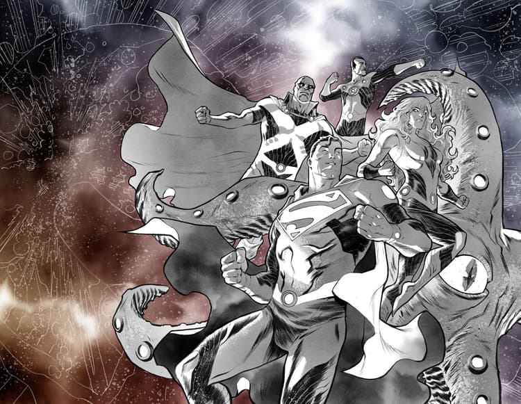 Superman Cover of Justice League: No Justice by Francis Manapul