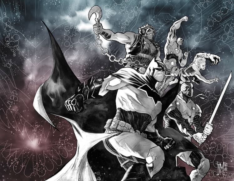 Batman Cover of Justice League: No Justice by Francis Manapul