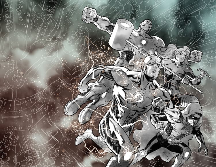 The Flash Cover of Justice League: No Justice by Francis Manapul