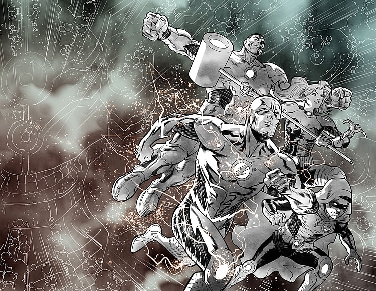 The Flash Cover of Justice League: No Justice by Francis Manapul