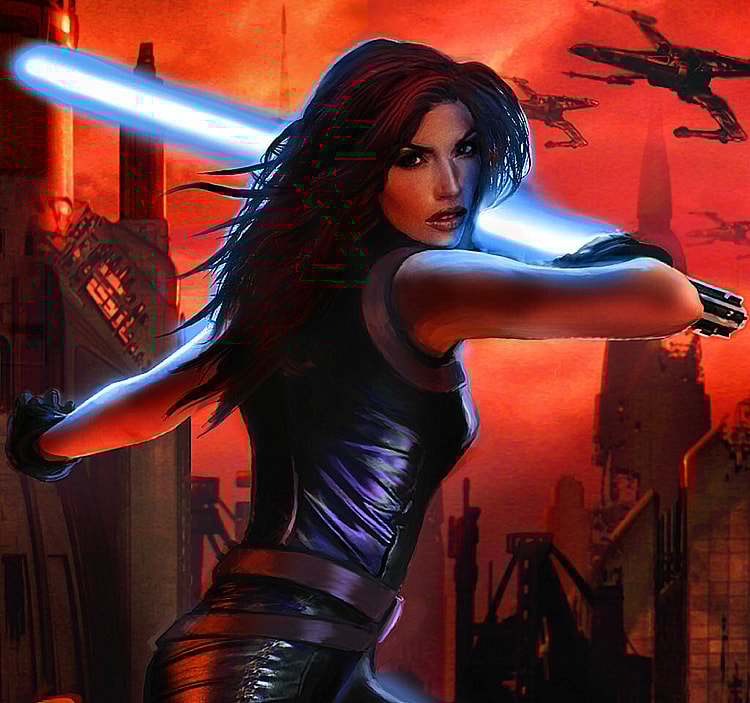Mara Jade Skywalker in "Star Wars: Legacy of the Force - Sacrifice" - Lucasfilm