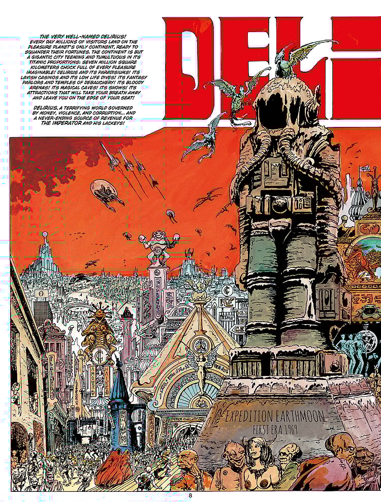 Lone Sloane: Delirus Preview Page