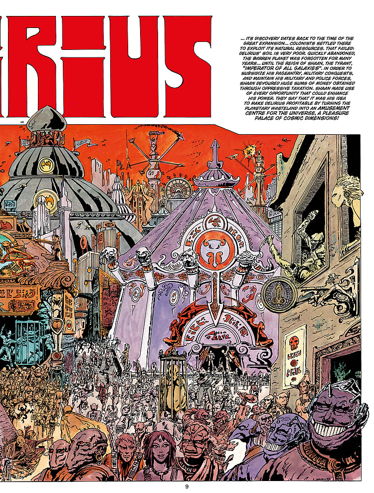 Lone Sloane: Delirus Preview Page