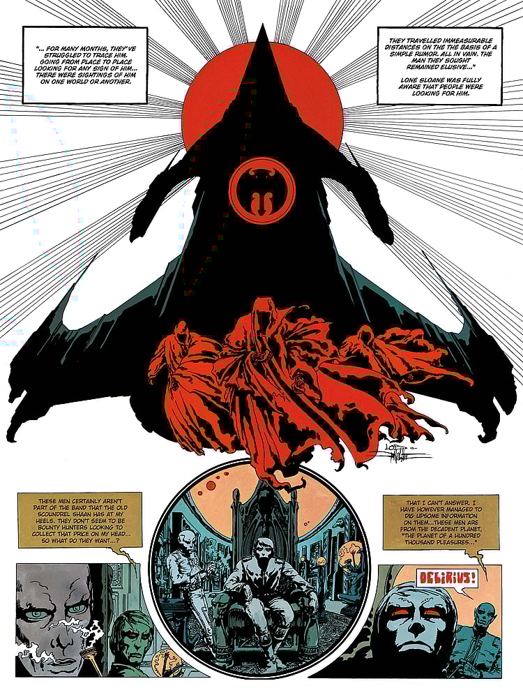 Lone Sloane: Delirus Preview Page